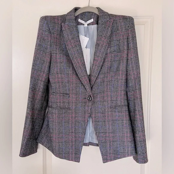 NWT Veronica BeardBrock Glen Plaid Dickey Blazer (Sz 2)